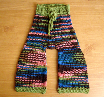 Joven's Knit Wool Pants have a crotch gusset and short rows on the back.