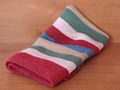 Raspberry Baby Blanket- 100% Wool, Hand Knit Blanket