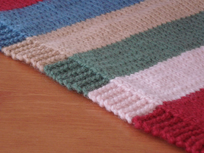 100% Cotton Hand Finished Knit Blanket