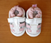 Shoo Shoos Soft Soled Shoes- White Pink Sandals