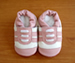 Shoo Shoos Soft Soled Shoes- White-Pink Sports